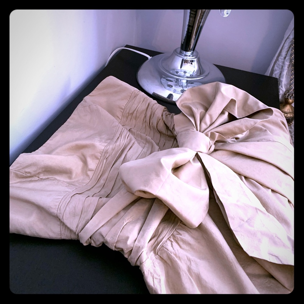 BCBG Maxazria Strapless Cocktail Dress with bow